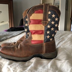 Durango Lady Rebel Flag Boots size 10